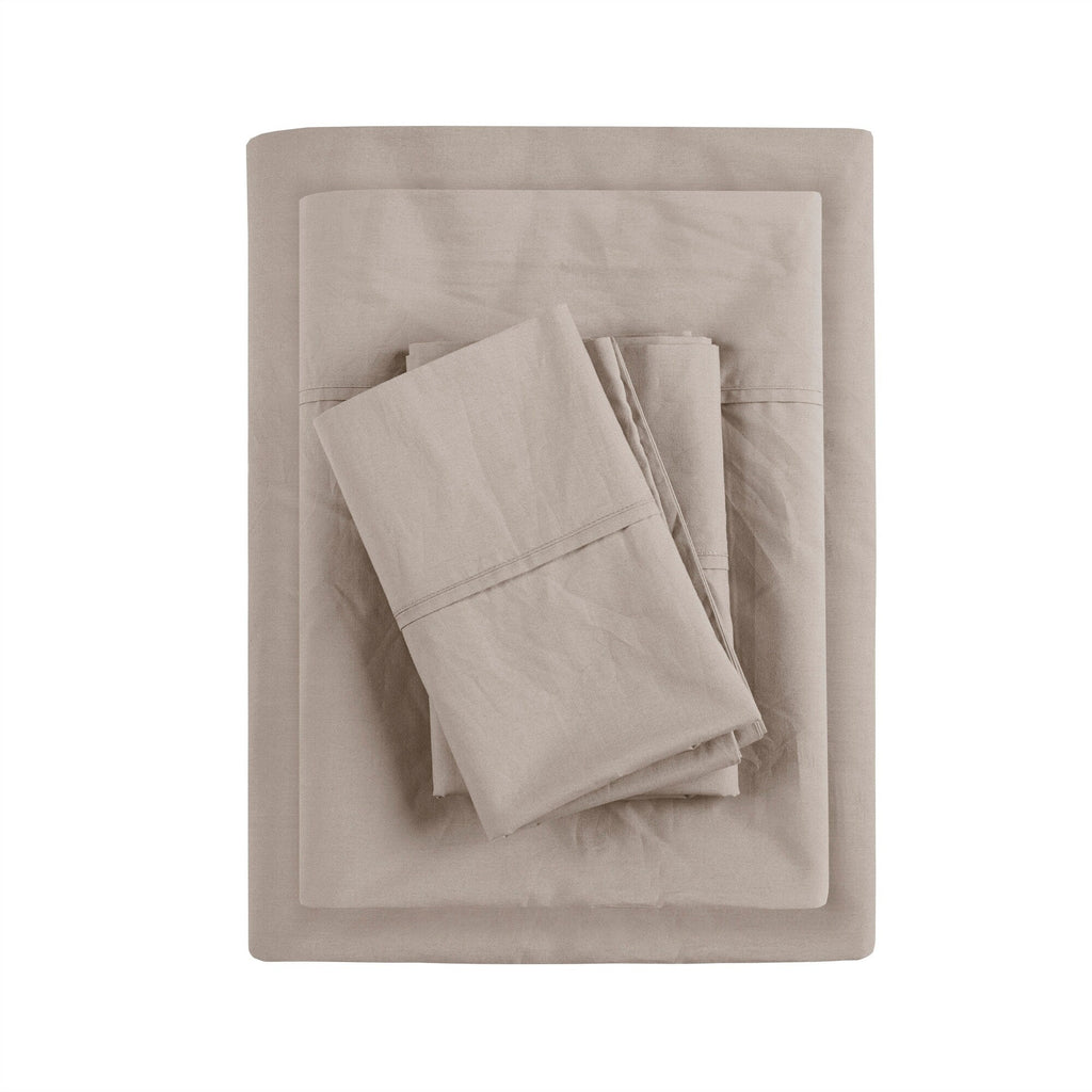 Parure de draps Madison Park en percale de coton 200 fils au pouce carré