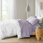 Parure de draps Madison Park en percale de coton 200 fils au pouce carré