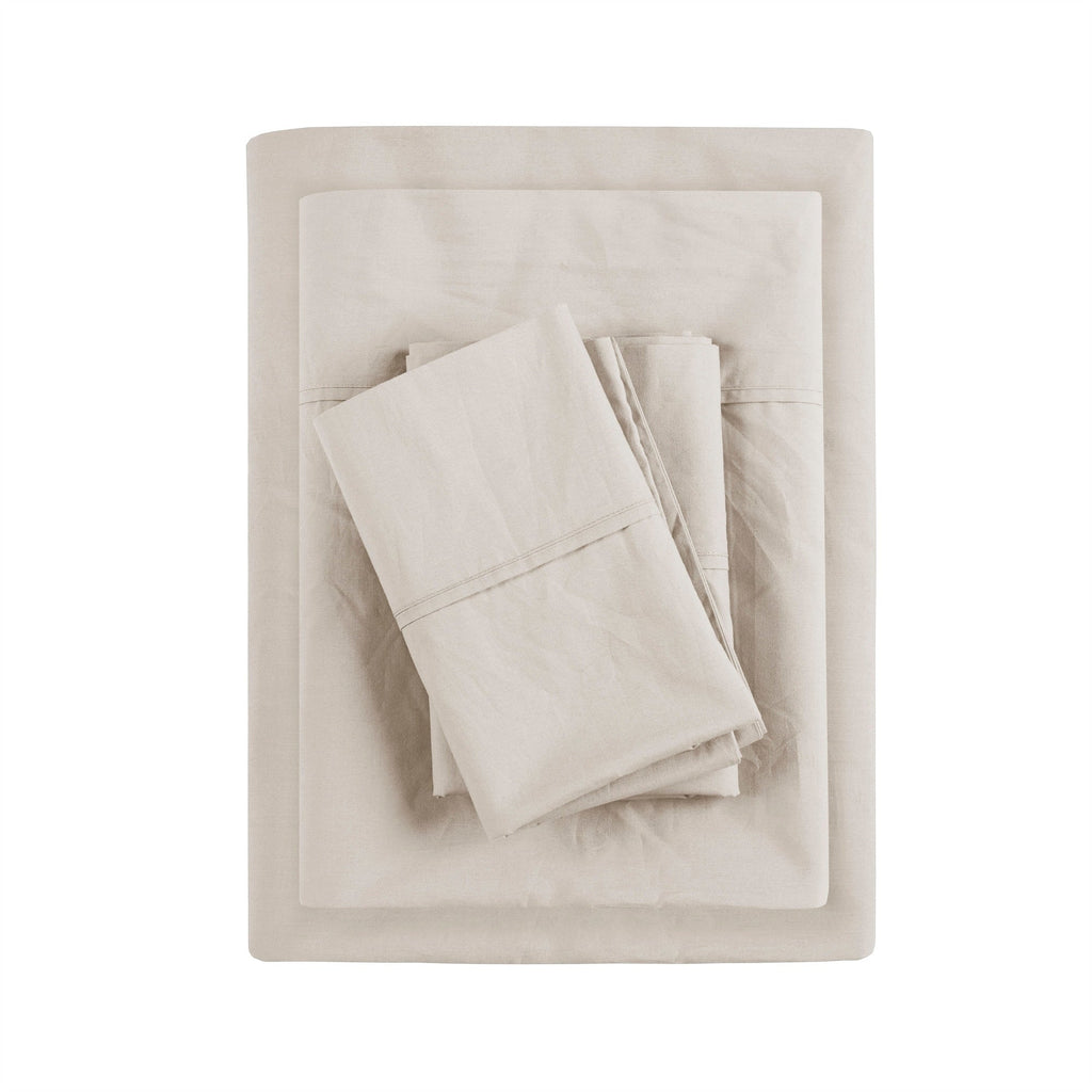 Parure de draps Madison Park en percale de coton 200 fils au pouce carré