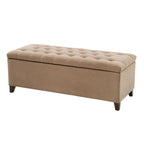 Banc de rangement rembourré à plateau capitonné Sasha de Madison Park