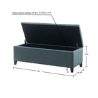 Banc de rangement rembourré à plateau capitonné Sasha de Madison Park