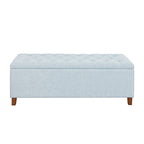 Banc de rangement rembourré à plateau capitonné Sasha de Madison Park
