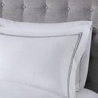 Parure de lit Madison Park Signature 500 fils au pouce carré, 100 % satin de coton brodé, collection de luxe