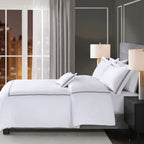 Parure de lit Madison Park Signature 500 fils au pouce carré, 100 % satin de coton brodé, collection de luxe