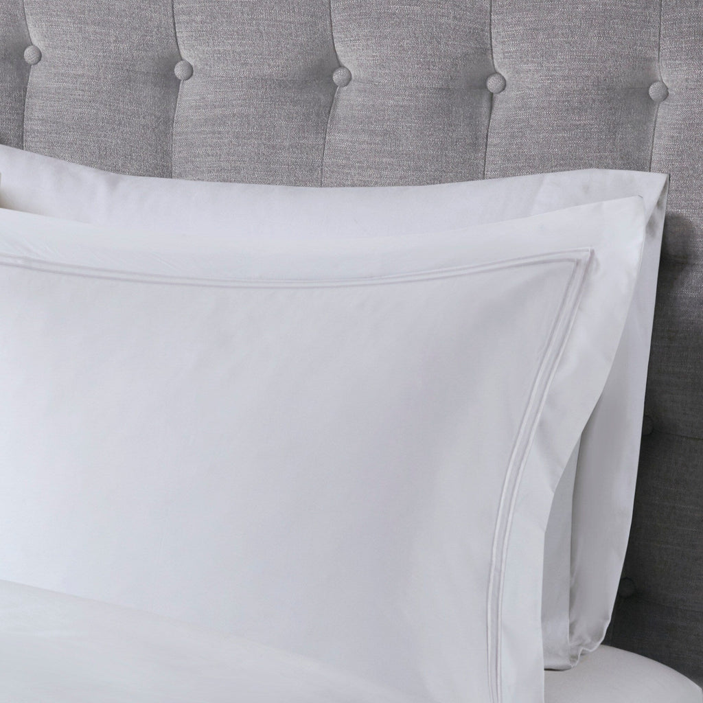 Parure de lit Madison Park Signature 500 fils au pouce carré, 100 % satin de coton brodé, collection de luxe
