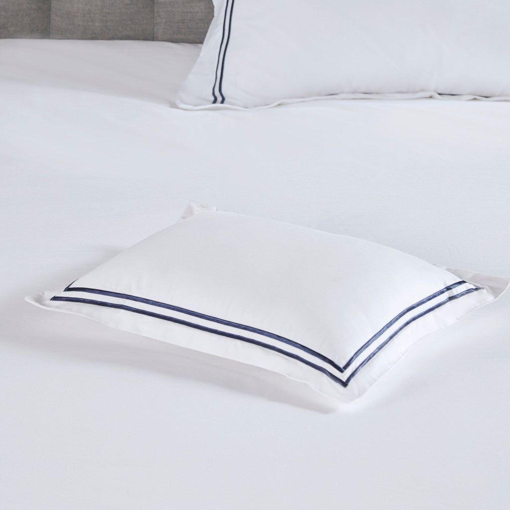 Parure de lit Madison Park Signature 500 fils au pouce carré, 100 % satin de coton brodé, collection de luxe