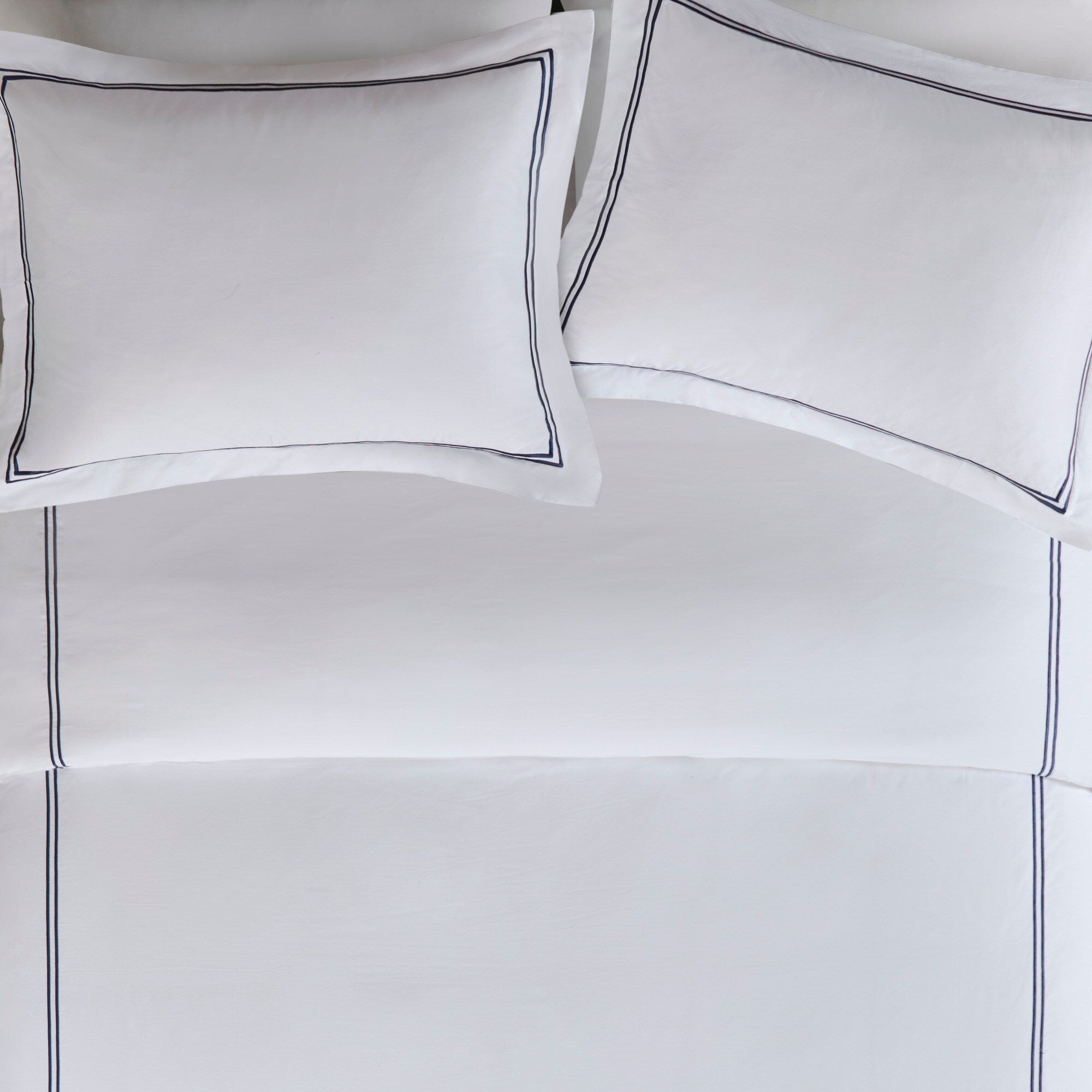 Parure de lit Madison Park Signature 500 fils au pouce carré, 100 % satin de coton brodé, collection de luxe