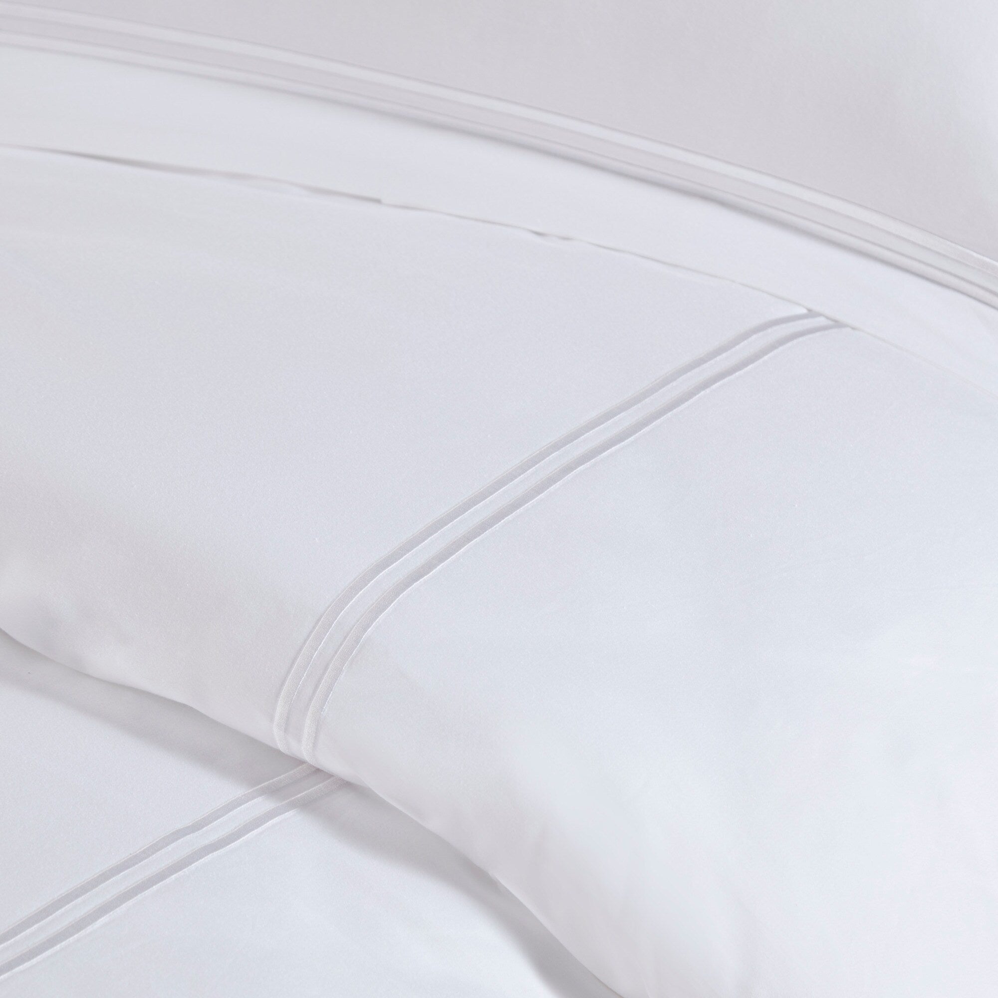 Parure de lit Madison Park Signature 500 fils au pouce carré, 100 % satin de coton brodé, collection de luxe