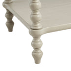 Table de chevet Madison Park Signature Beckett en bois tourné avec tiroir et étagère