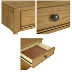 Table de chevet Madison Park Signature Beckett en bois tourné avec tiroir et étagère