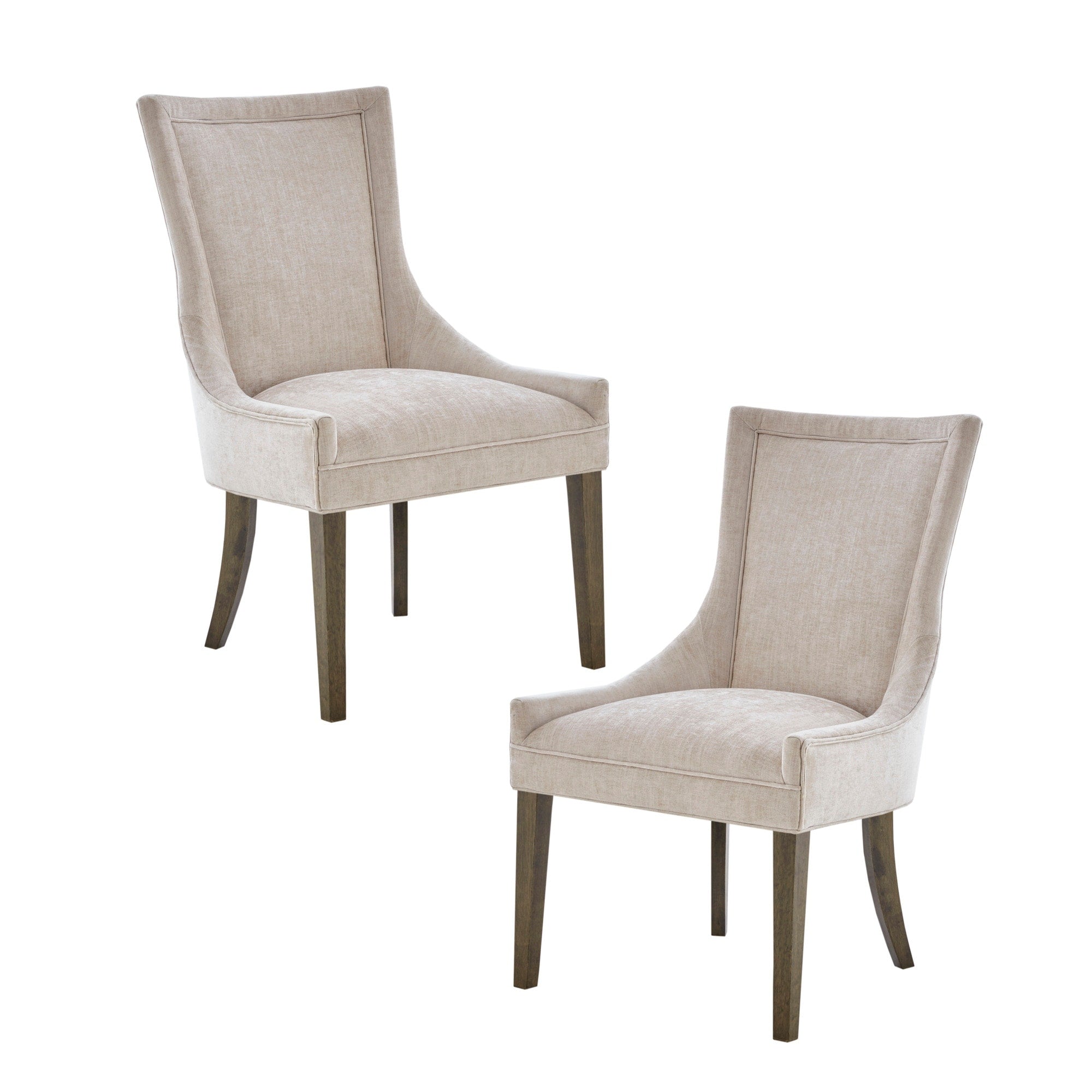 Chaises de salle à manger rembourrées Madison Park Signature Ultra avec pieds en bois (lot de 2) - N/A