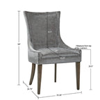 Chaises de salle à manger rembourrées Madison Park Signature Ultra avec pieds en bois (lot de 2) - N/A