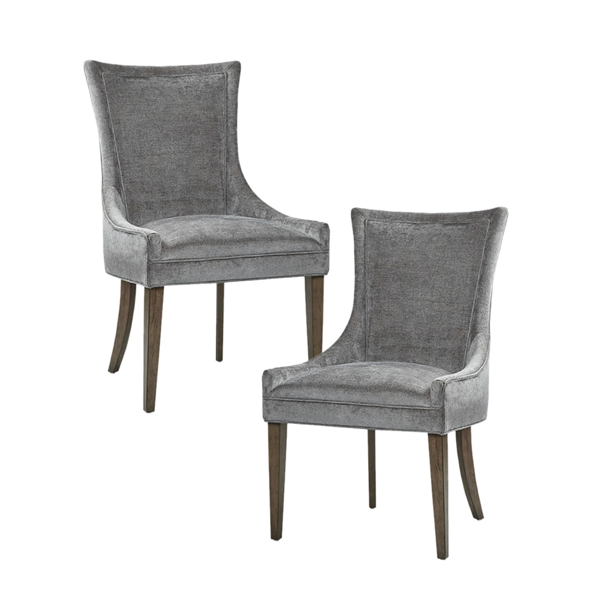 Chaises de salle à manger rembourrées Madison Park Signature Ultra avec pieds en bois (lot de 2) - N/A