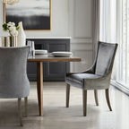 Chaises de salle à manger rembourrées Madison Park Signature Ultra avec pieds en bois (lot de 2) - N/A