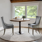 Chaises de salle à manger rembourrées Madison Park Signature Ultra avec pieds en bois (lot de 2) - N/A