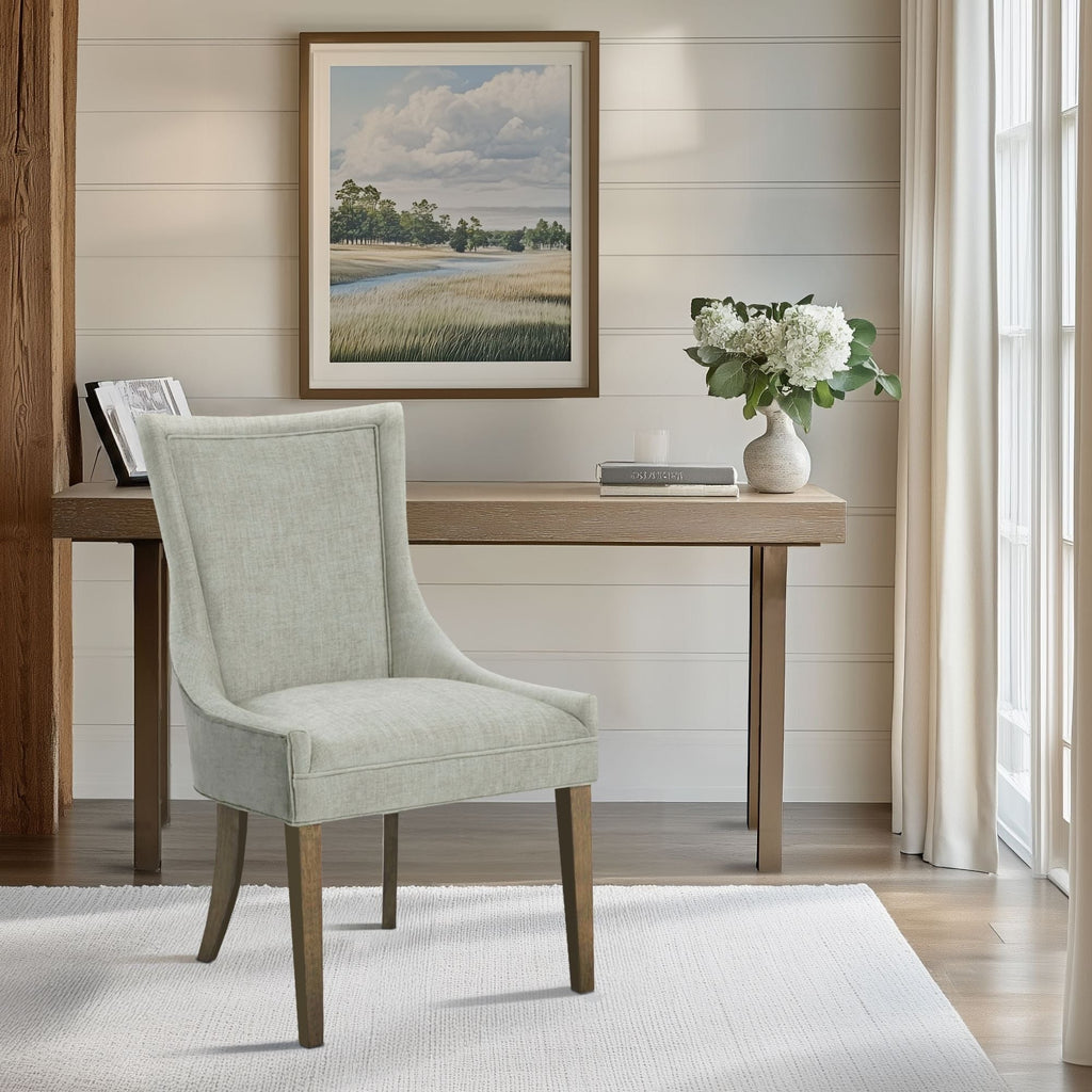 Chaises de salle à manger rembourrées Madison Park Signature Ultra avec pieds en bois (lot de 2) - N/A
