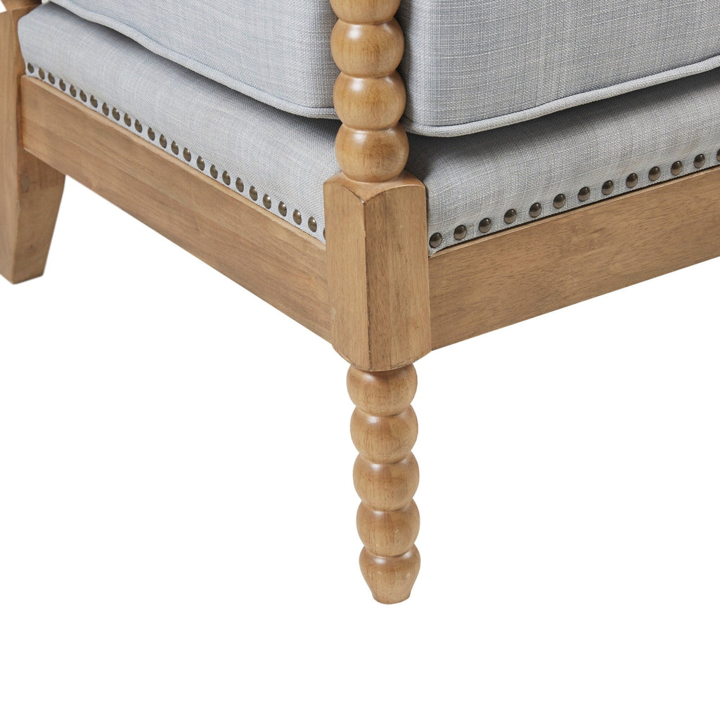 Madison Park Donohue Turned Wood Frame Armchair