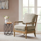 Madison Park Donohue Turned Wood Frame Armchair