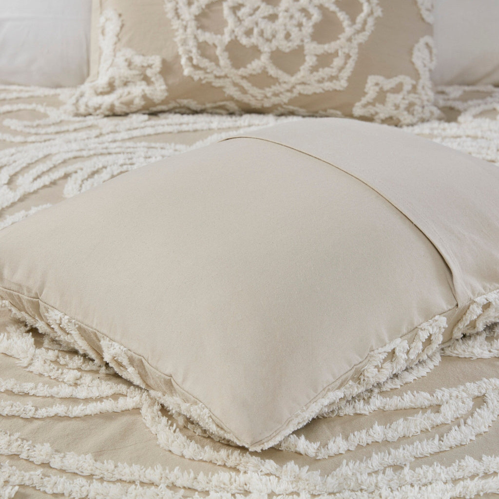 Parure de lit Madison Park Virginia en coton chenille touffeté avec médaillon