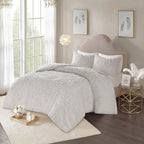 Parure de lit Madison Park Virginia en coton chenille touffeté avec médaillon