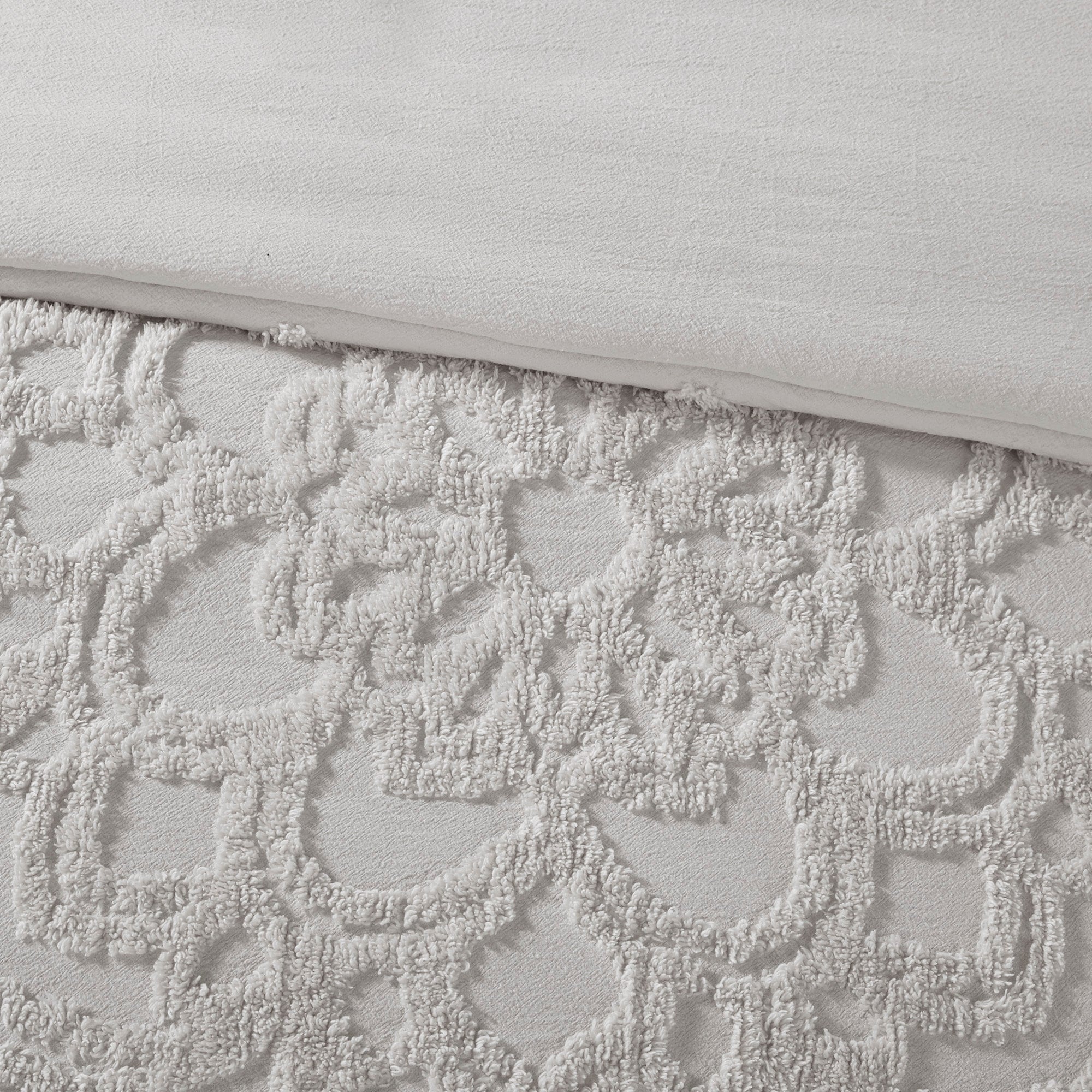 Parure de lit Madison Park Virginia en coton chenille touffeté avec médaillon