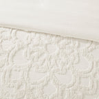 Parure de lit Madison Park Virginia en coton chenille touffeté avec médaillon