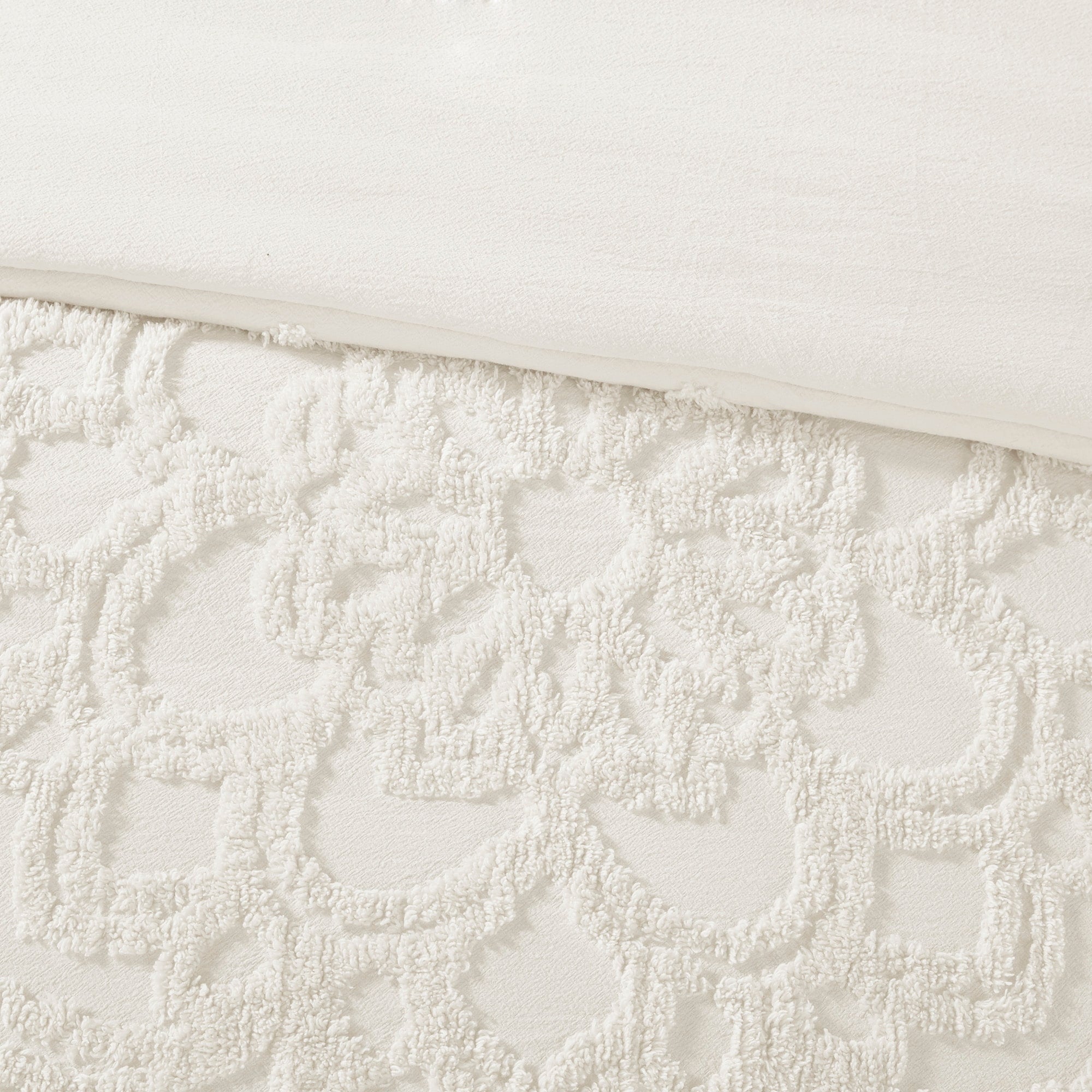 Parure de lit Madison Park Virginia en coton chenille touffeté avec médaillon