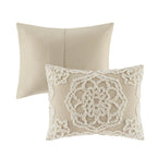 Parure de lit Madison Park Virginia en coton chenille touffeté avec médaillon