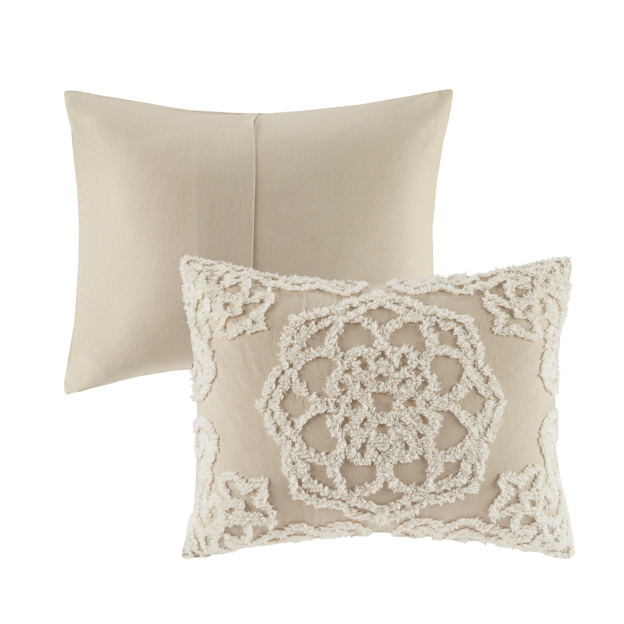 Parure de lit Madison Park Virginia en coton chenille touffeté avec médaillon