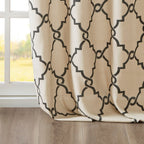 Panneau de rideau simple à œillets et imprimé fretwork Madison Park Westmont
