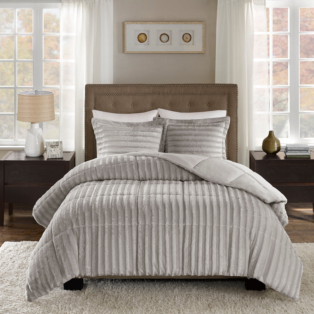 Ensemble mini-couette en fausse fourrure Madison Park York