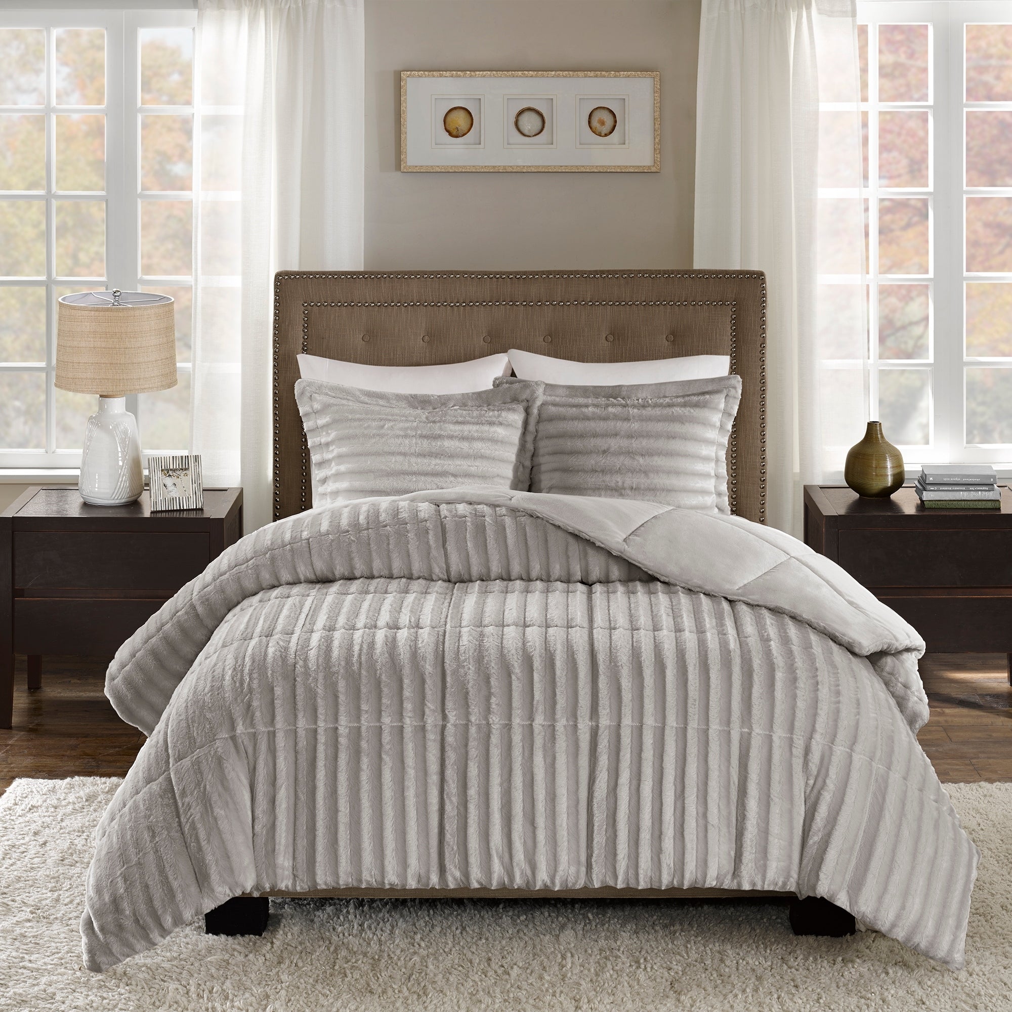 Ensemble mini-couette en fausse fourrure Madison Park York