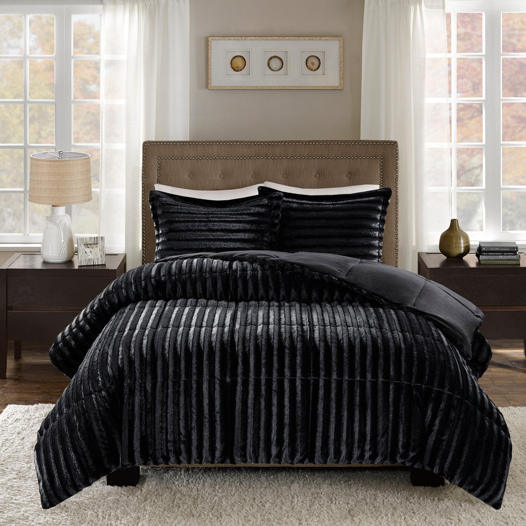 Ensemble mini-couette en fausse fourrure Madison Park York