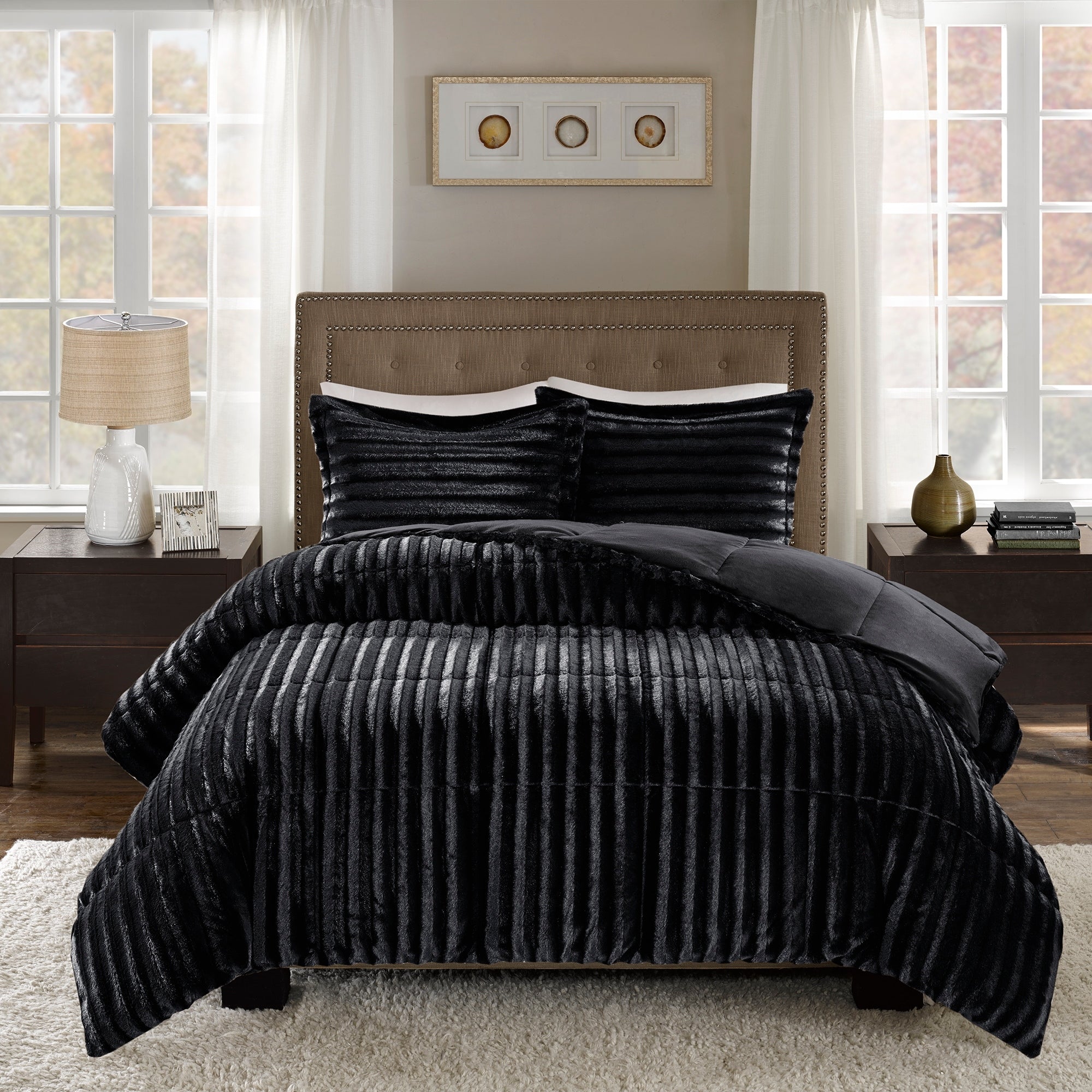 Ensemble mini-couette en fausse fourrure Madison Park York