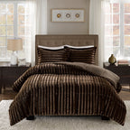 Ensemble mini-couette en fausse fourrure Madison Park York