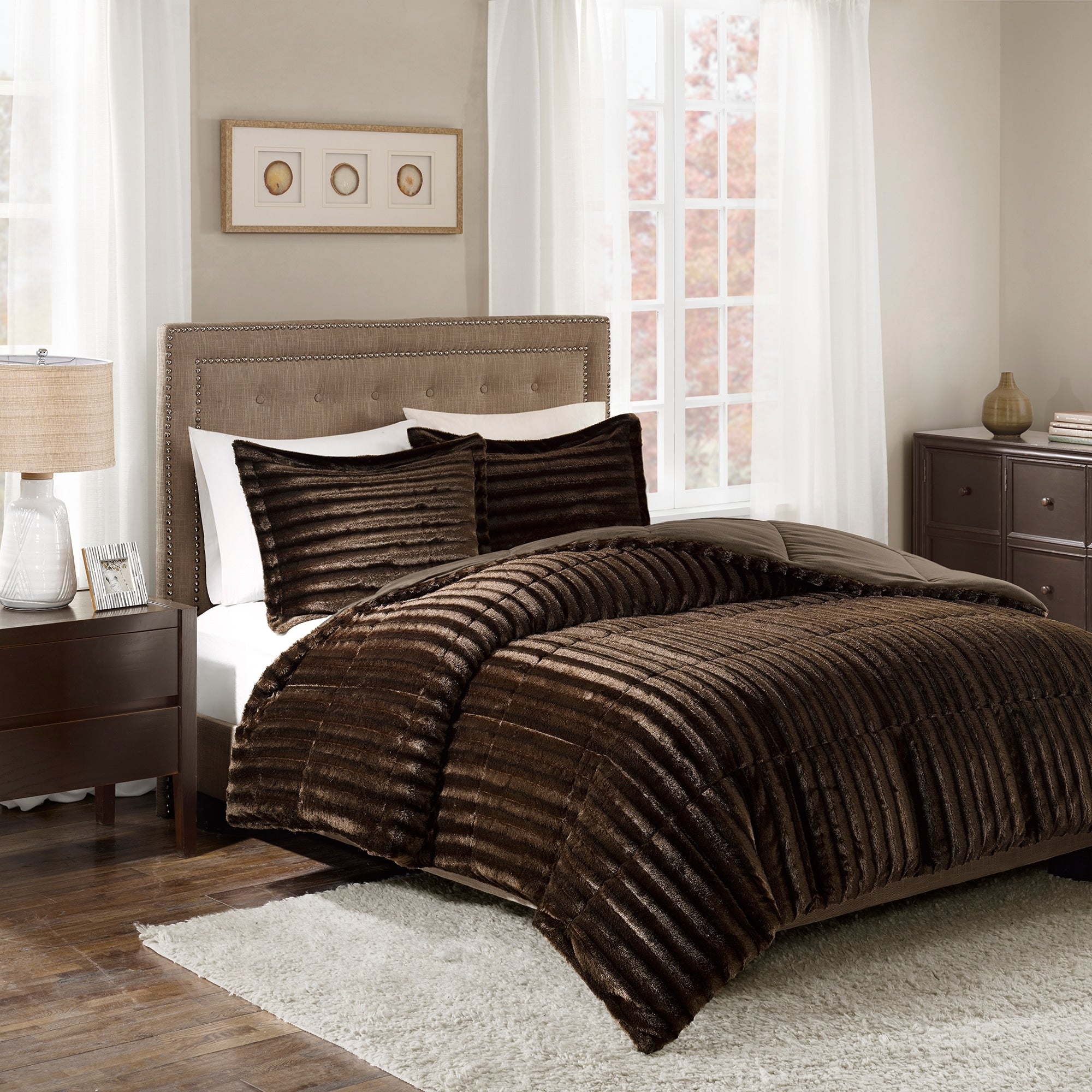 Ensemble mini-couette en fausse fourrure Madison Park York
