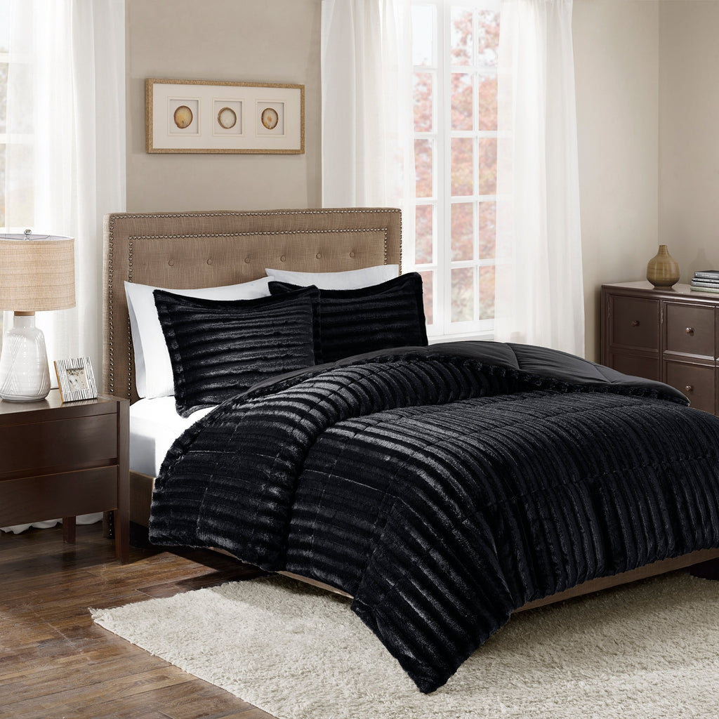 Ensemble mini-couette en fausse fourrure Madison Park York