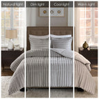 Ensemble mini-couette en fausse fourrure Madison Park York