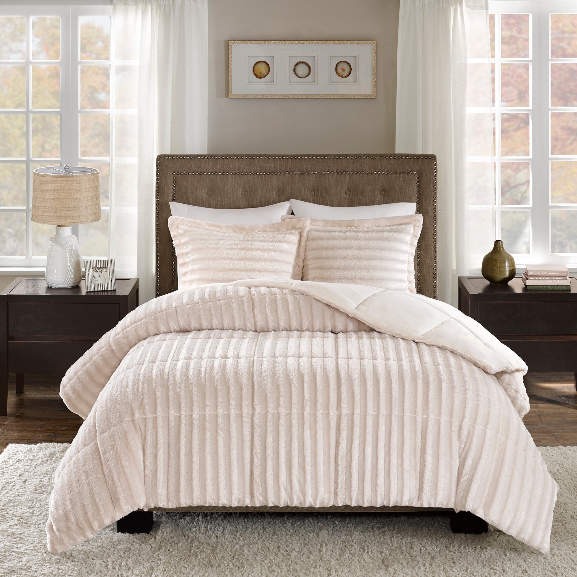 Ensemble mini-couette en fausse fourrure Madison Park York