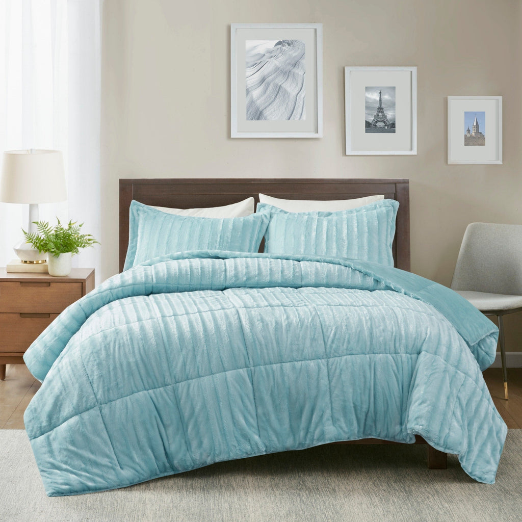 Ensemble mini-couette en fausse fourrure Madison Park York