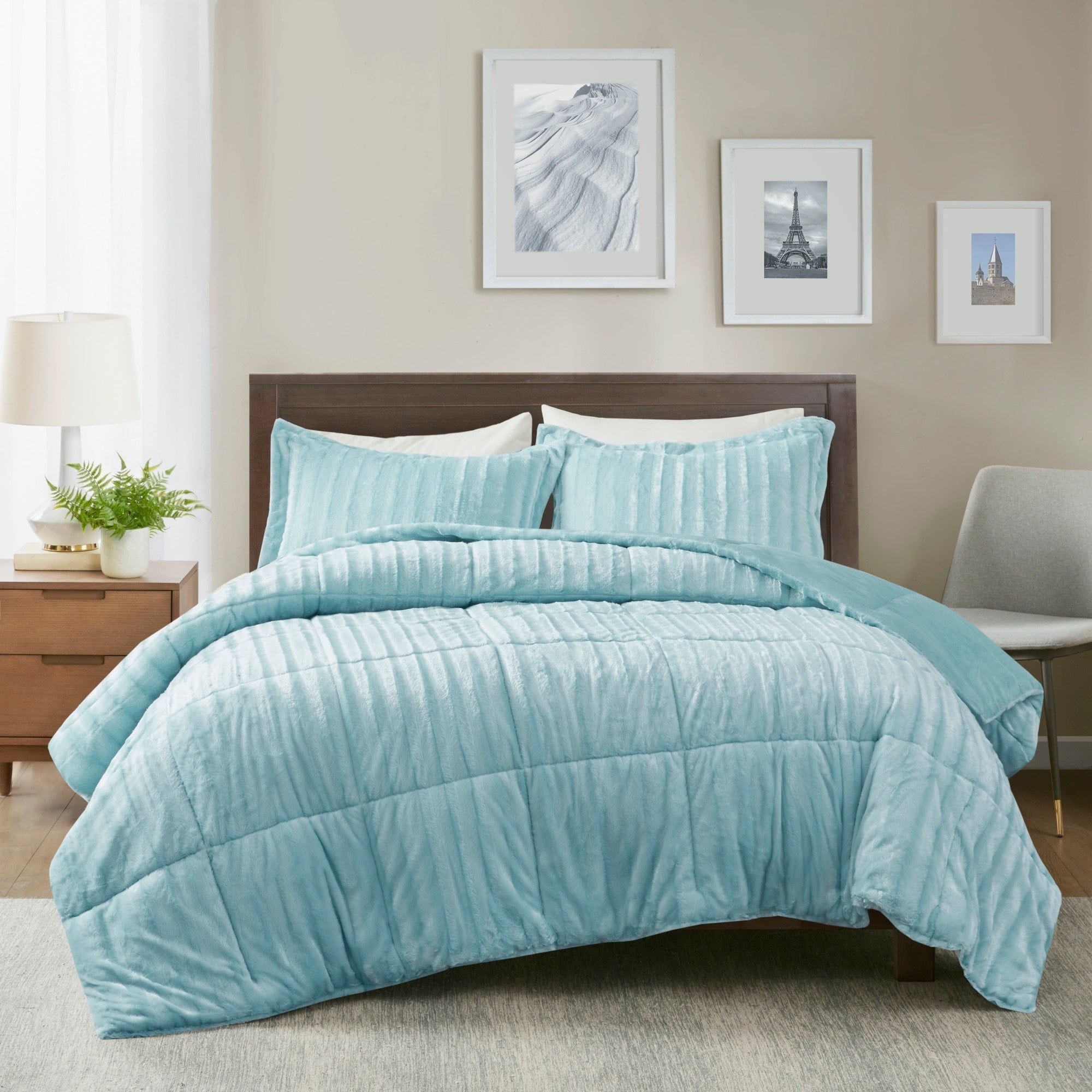 Ensemble mini-couette en fausse fourrure Madison Park York