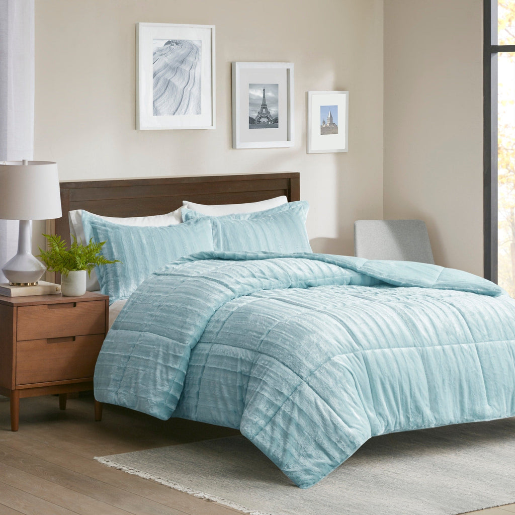Ensemble mini-couette en fausse fourrure Madison Park York