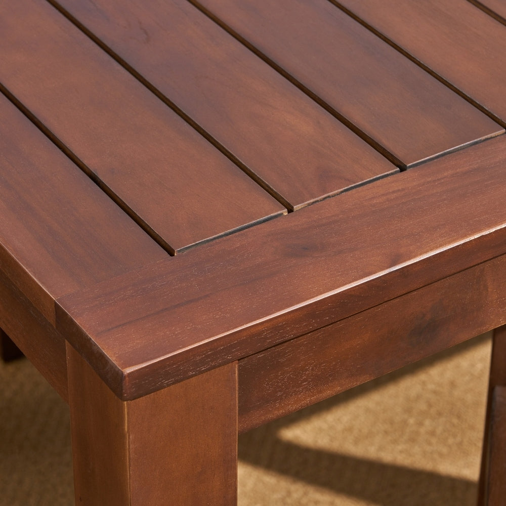 Ensemble de salle à manger d'extérieur rustique en bois d'acacia Magnolia, 7 pièces, par Christopher Knight Home