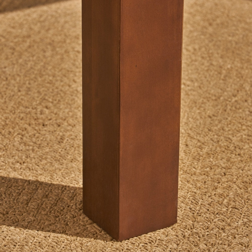 Ensemble de salle à manger d'extérieur rustique en bois d'acacia Magnolia, 7 pièces, par Christopher Knight Home