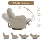 Fauteuil inclinable pivotant électrique Maire pour chambre d'enfant avec veilleuse