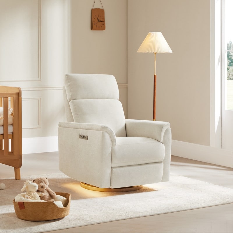 Fauteuil inclinable pivotant électrique Maire pour chambre d'enfant avec veilleuse