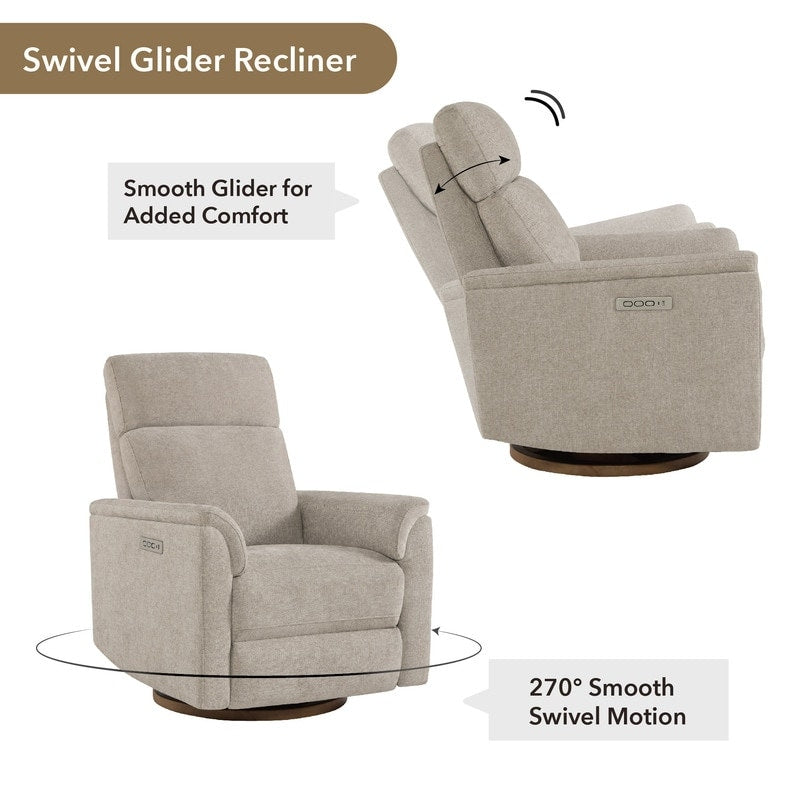 Fauteuil inclinable pivotant électrique Maire pour chambre d'enfant avec veilleuse