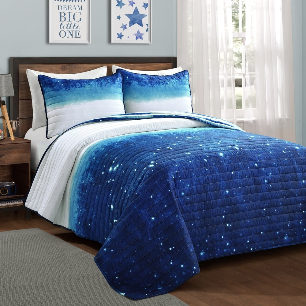 Parure de lit réversible à imprimé ombré Space Star de Lush Decor