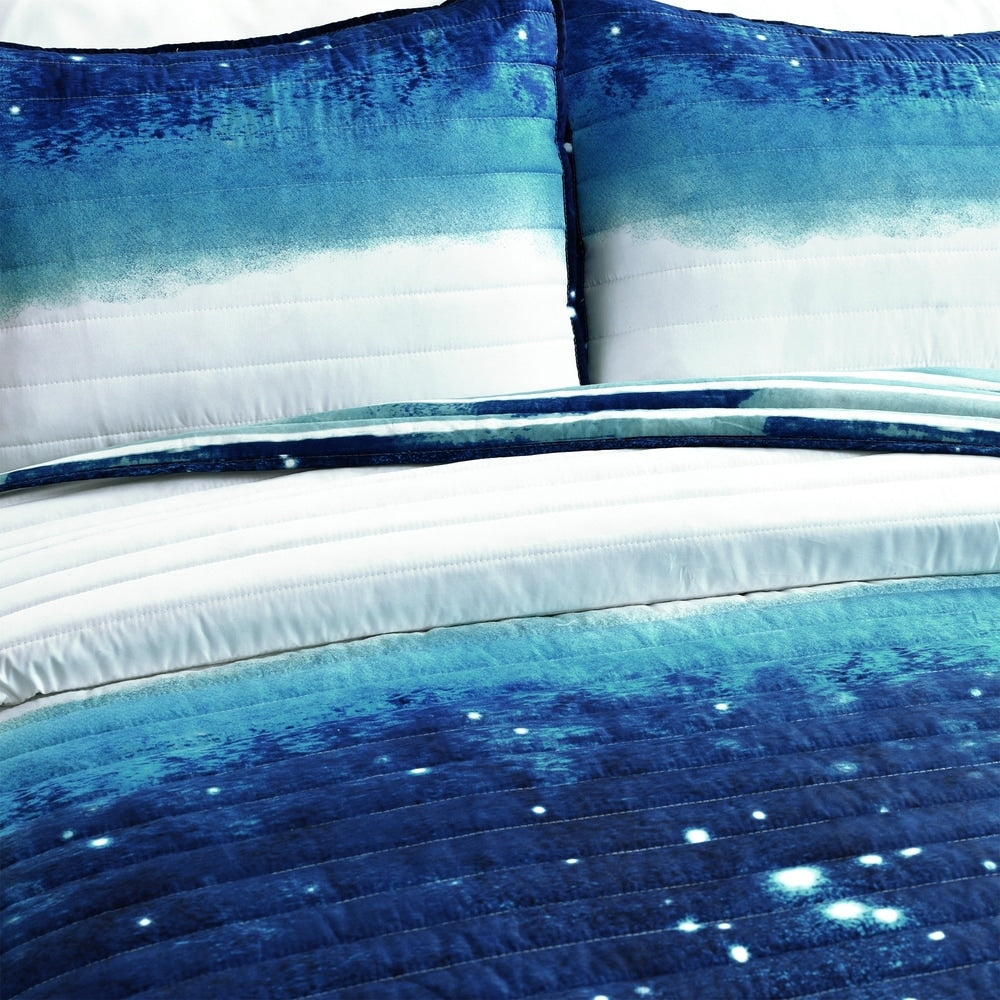 Parure de lit réversible à imprimé ombré Space Star de Lush Decor