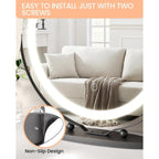 Miroir de maquillage Miroir de courtoisie avec lumières